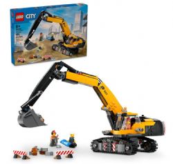 LEGO CITY - L'EXCAVATRICE DE CONSTRUCTION JAUNE #60420